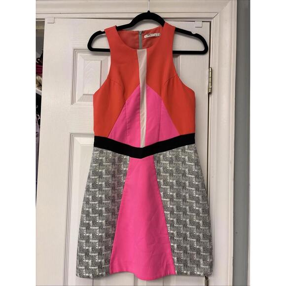 Pink Stitch Dresses & Skirts - Pink Stitch Size 6 Knee Length Sleeveless Dress. Multi-color. Mod Dress Fun